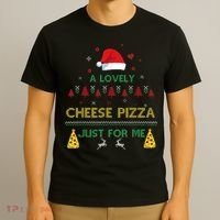 A Lovely Cheese Pizza Alone Funny Kevin X Mas Home Christmas T-Shirt thumb 3