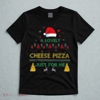 A Lovely Cheese Pizza Alone Funny Kevin X Mas Home Christmas T-Shirt thumb 5