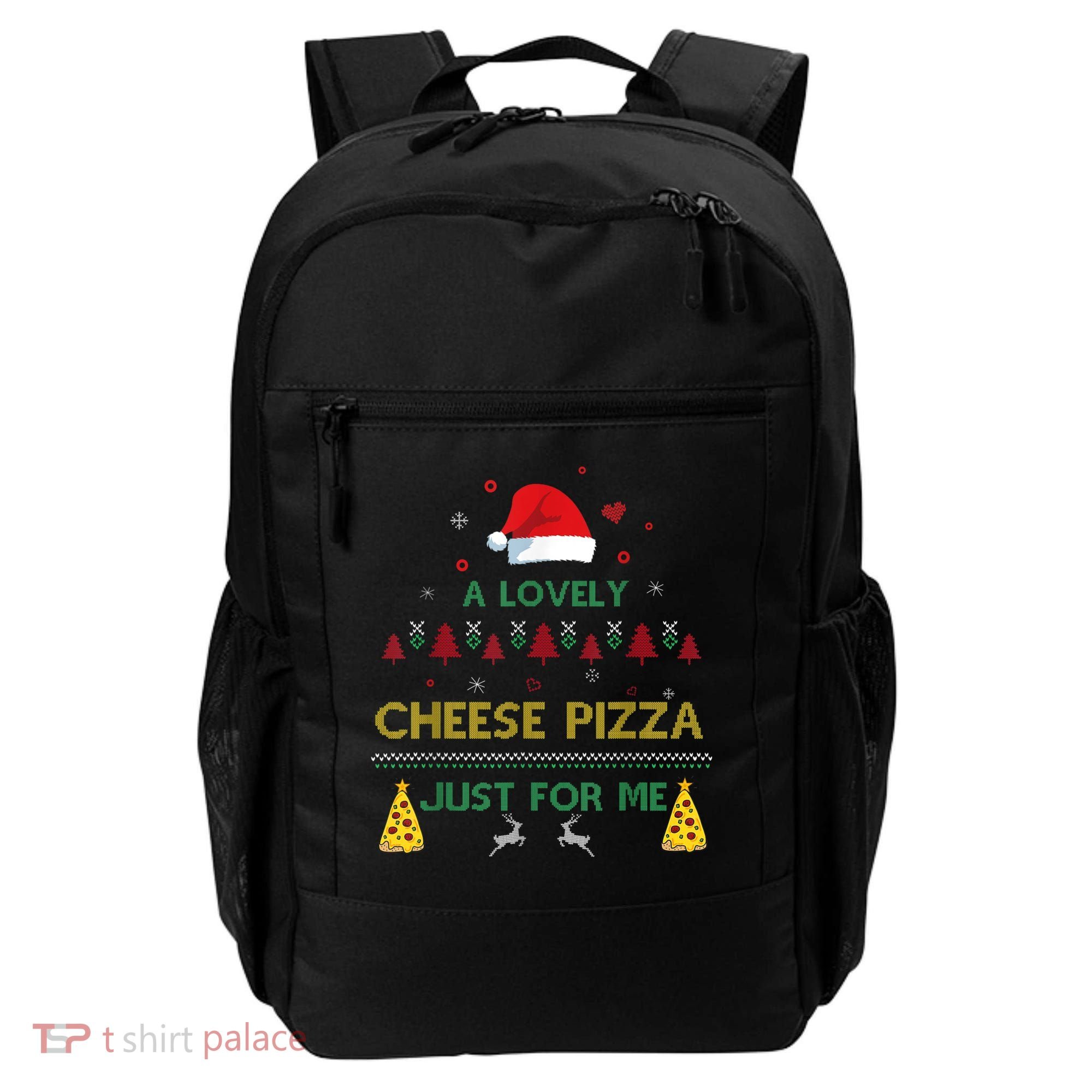 A Lovely Cheese Pizza Alone Funny Kevin X Mas Home Christmas Backpack