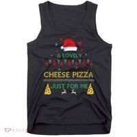 A Lovely Cheese Pizza Alone Funny Kevin X Mas Home Christmas Tank Top thumb 0