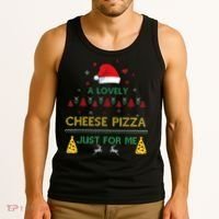 A Lovely Cheese Pizza Alone Funny Kevin X Mas Home Christmas Tank Top thumb 3