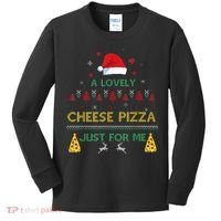 A Lovely Cheese Pizza Alone Funny Kevin X Mas Home Christmas Kids Long Sleeve Shirt thumb 0