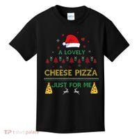 A Lovely Cheese Pizza Alone Funny Kevin X Mas Home Christmas Kids T-Shirt thumb 0