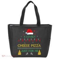 A Lovely Cheese Pizza Alone Funny Kevin X Mas Home Christmas Tote Bag thumb 0
