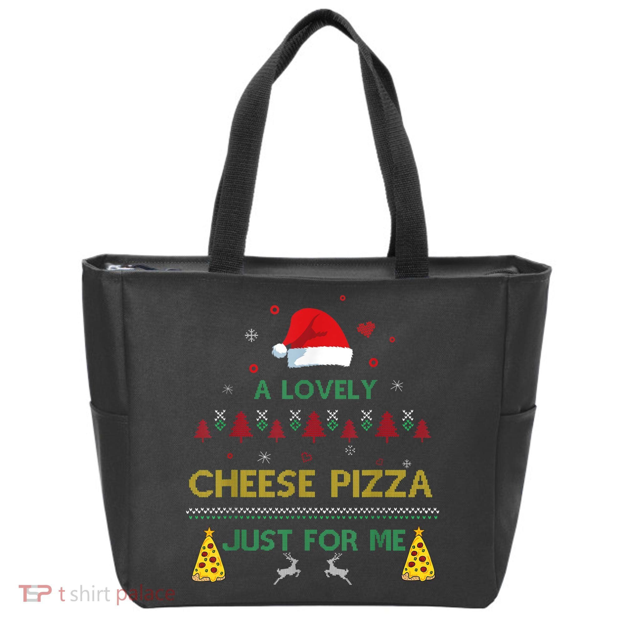 A Lovely Cheese Pizza Alone Funny Kevin X Mas Home Christmas Tote Bag