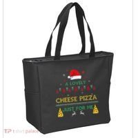 A Lovely Cheese Pizza Alone Funny Kevin X Mas Home Christmas Tote Bag thumb 2