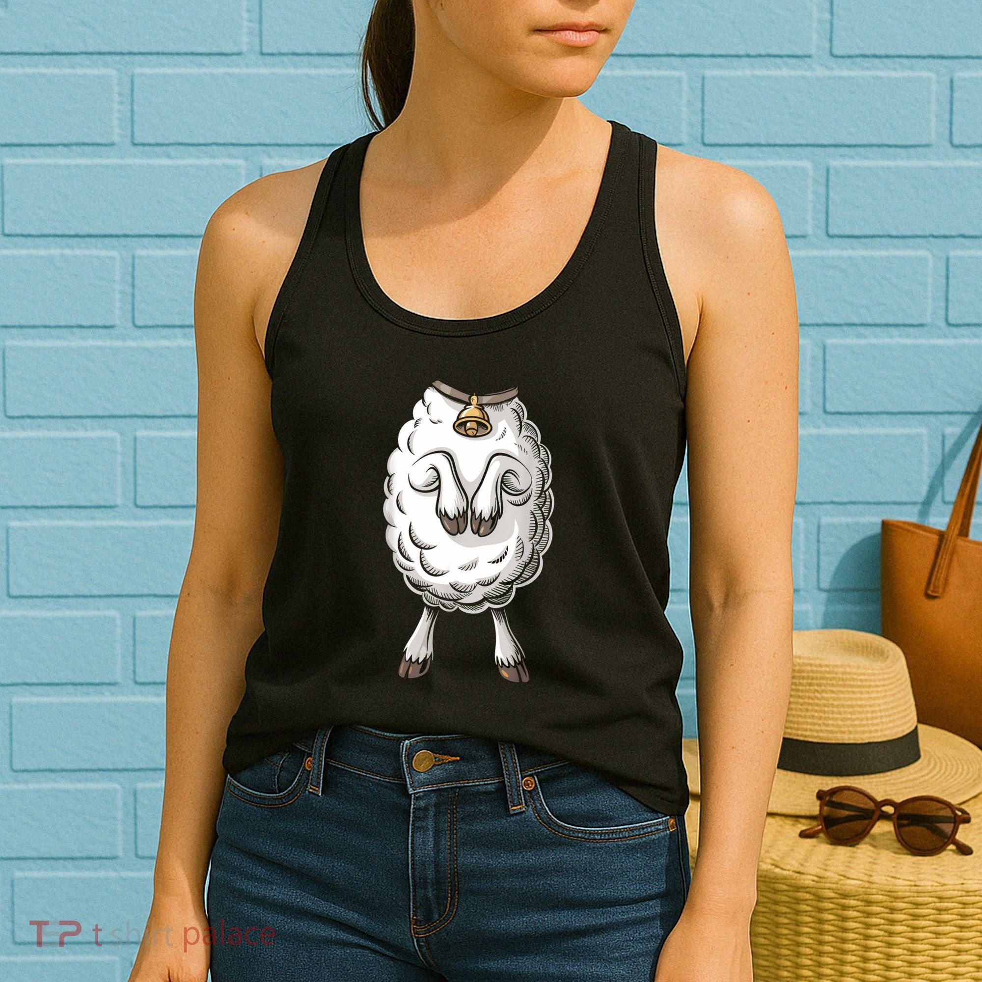 Adult Lamb Costume Women's Tank Top