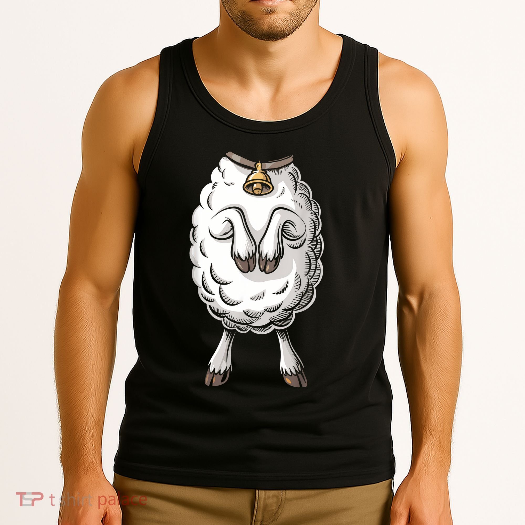 Adult Lamb Costume Tank Top