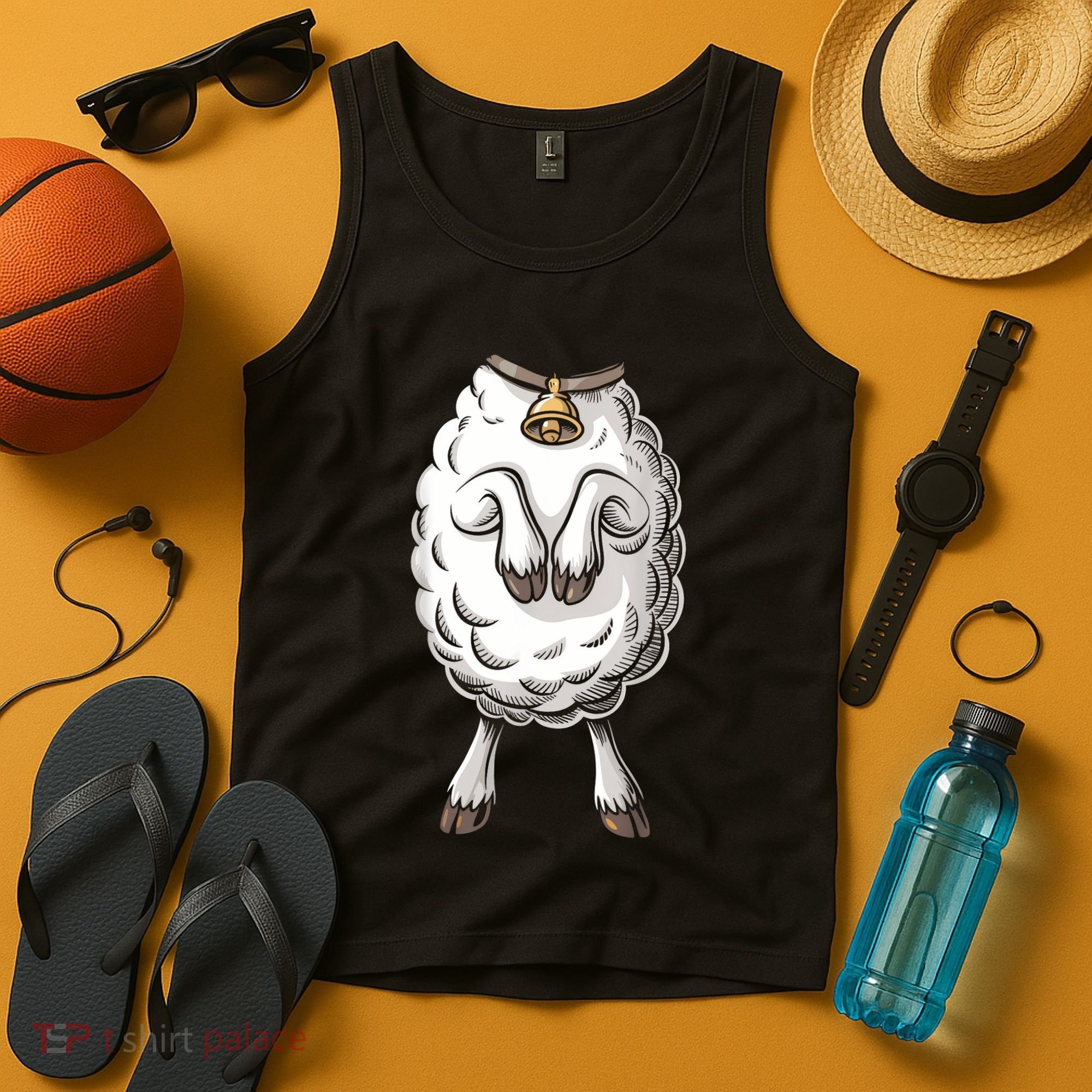 Adult Lamb Costume Tank Top