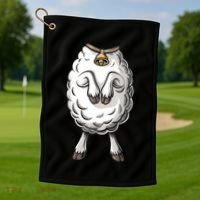 Adult Lamb Costume Golf Towel thumb 1