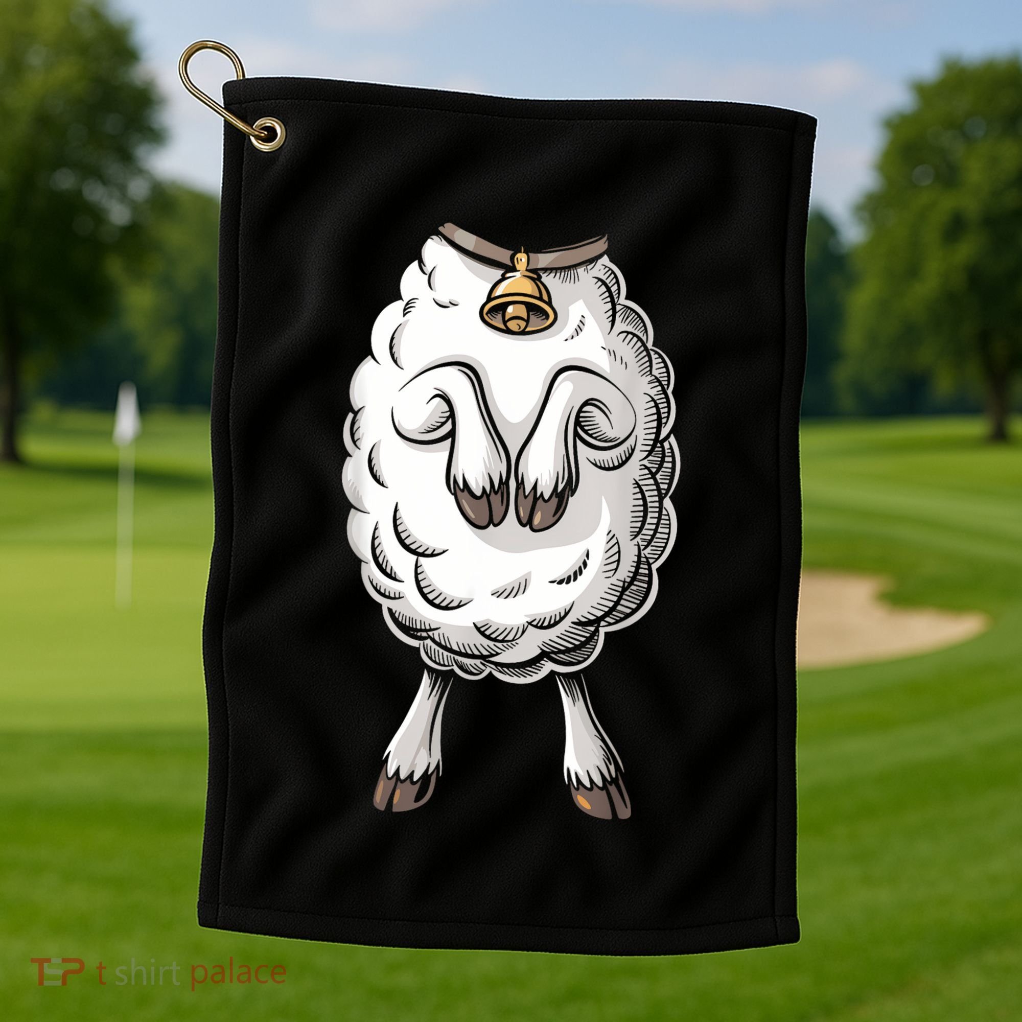 Adult Lamb Costume Golf Towel