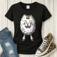 Adult Lamb Costume Women's T-Shirt thumb 3