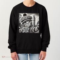 Adorable London Cat Uk Jack Mug With Big Ben Women's Sweatshirt thumb 0