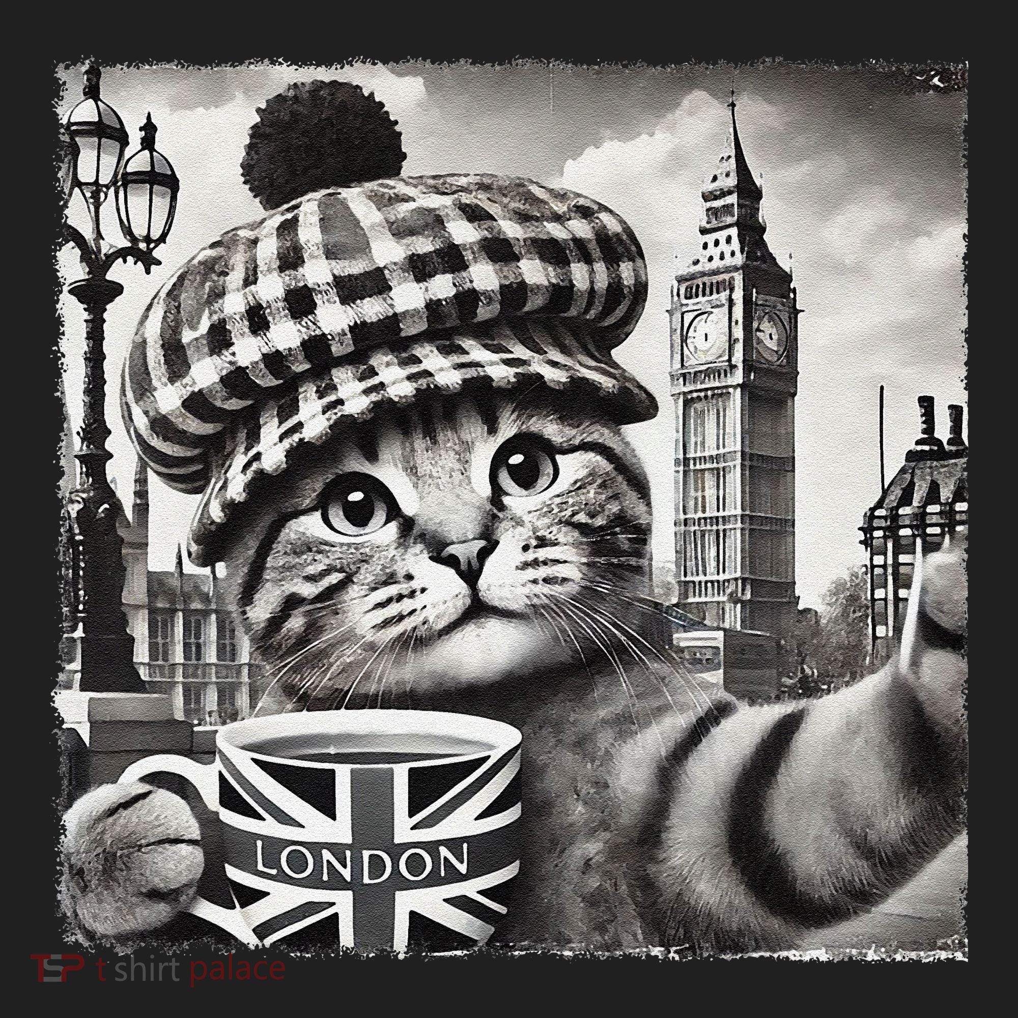 Adorable London Cat Uk Jack Mug With Big Ben Beanie