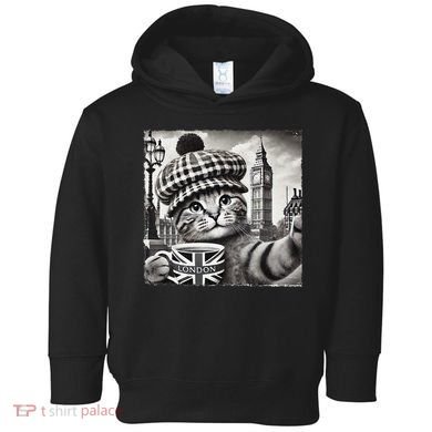 Adorable London Cat Uk Jack Mug With Big Ben Toddler Hoodie