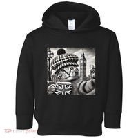 Adorable London Cat Uk Jack Mug With Big Ben Toddler Hoodie thumb 0