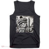 Adorable London Cat Uk Jack Mug With Big Ben Tank Top thumb 0