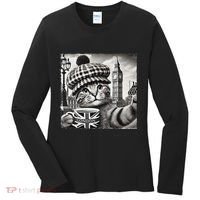 Adorable London Cat Uk Jack Mug With Big Ben Women's Long Sleeve Shirt thumb 0