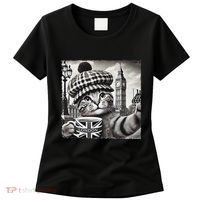 Adorable London Cat Uk Jack Mug With Big Ben Women's T-Shirt thumb 0