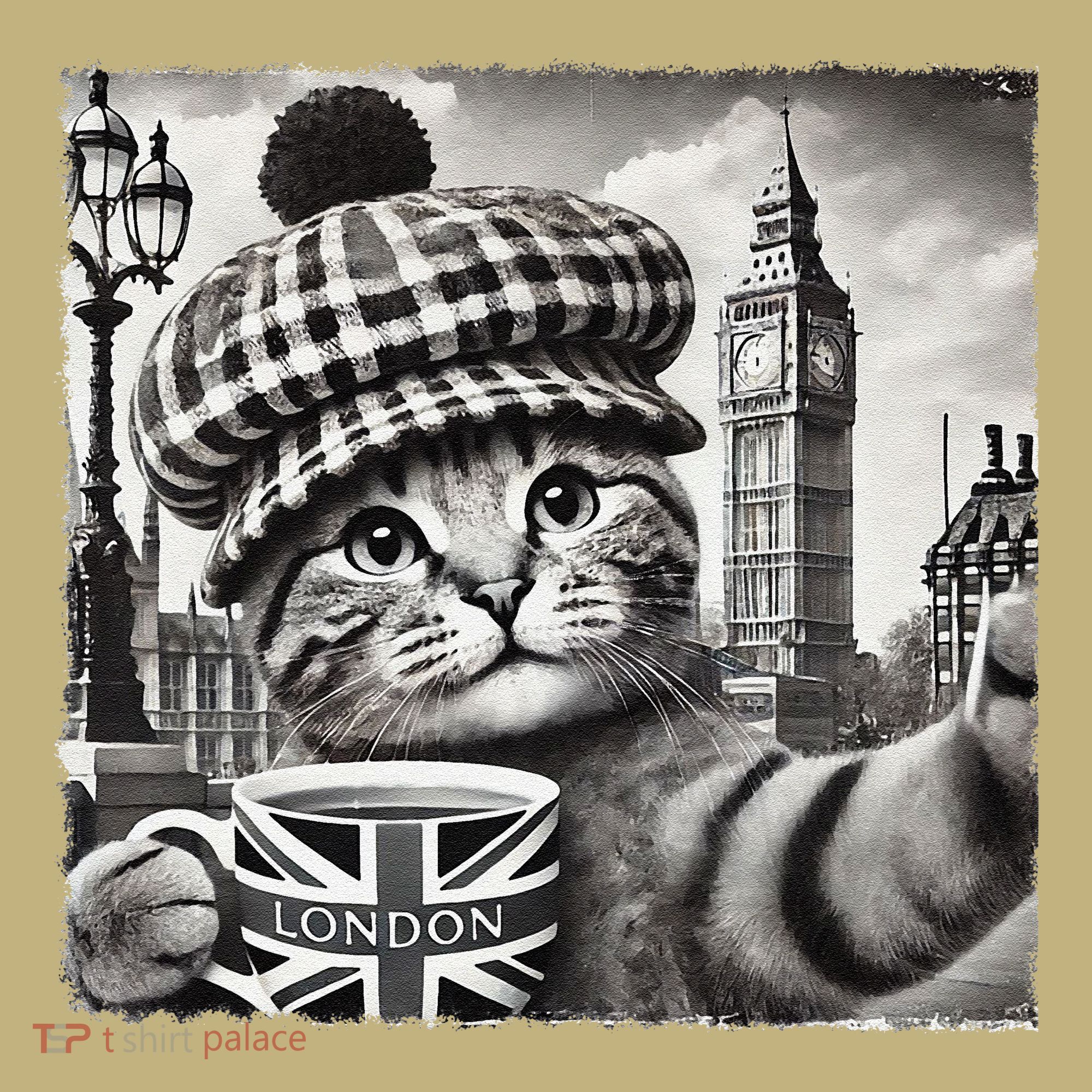 Adorable London Cat Uk Jack Mug With Big Ben Sweatshirt