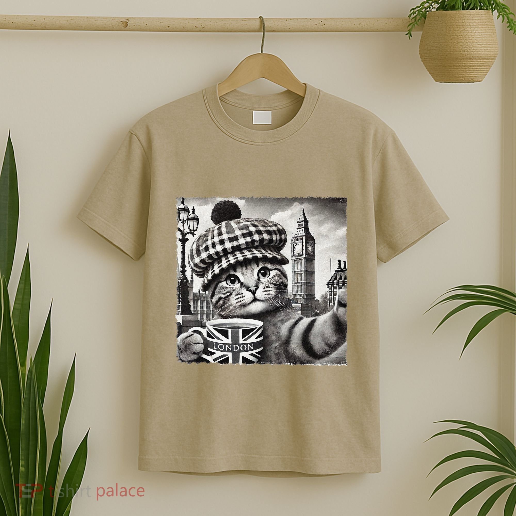 Adorable London Cat Uk Jack Mug With Big Ben T-Shirt