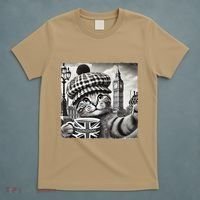 Adorable London Cat Uk Jack Mug With Big Ben T-Shirt thumb 5
