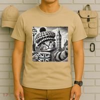 Adorable London Cat Uk Jack Mug With Big Ben T-Shirt thumb 6