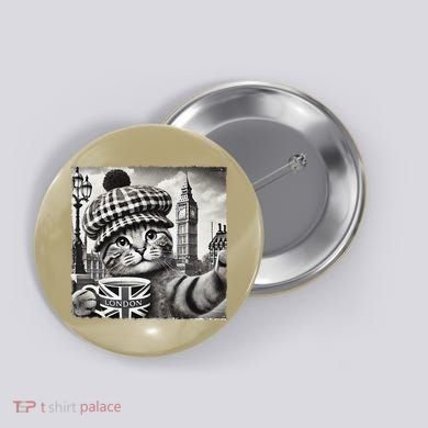 Adorable London Cat Uk Jack Mug With Big Ben Button