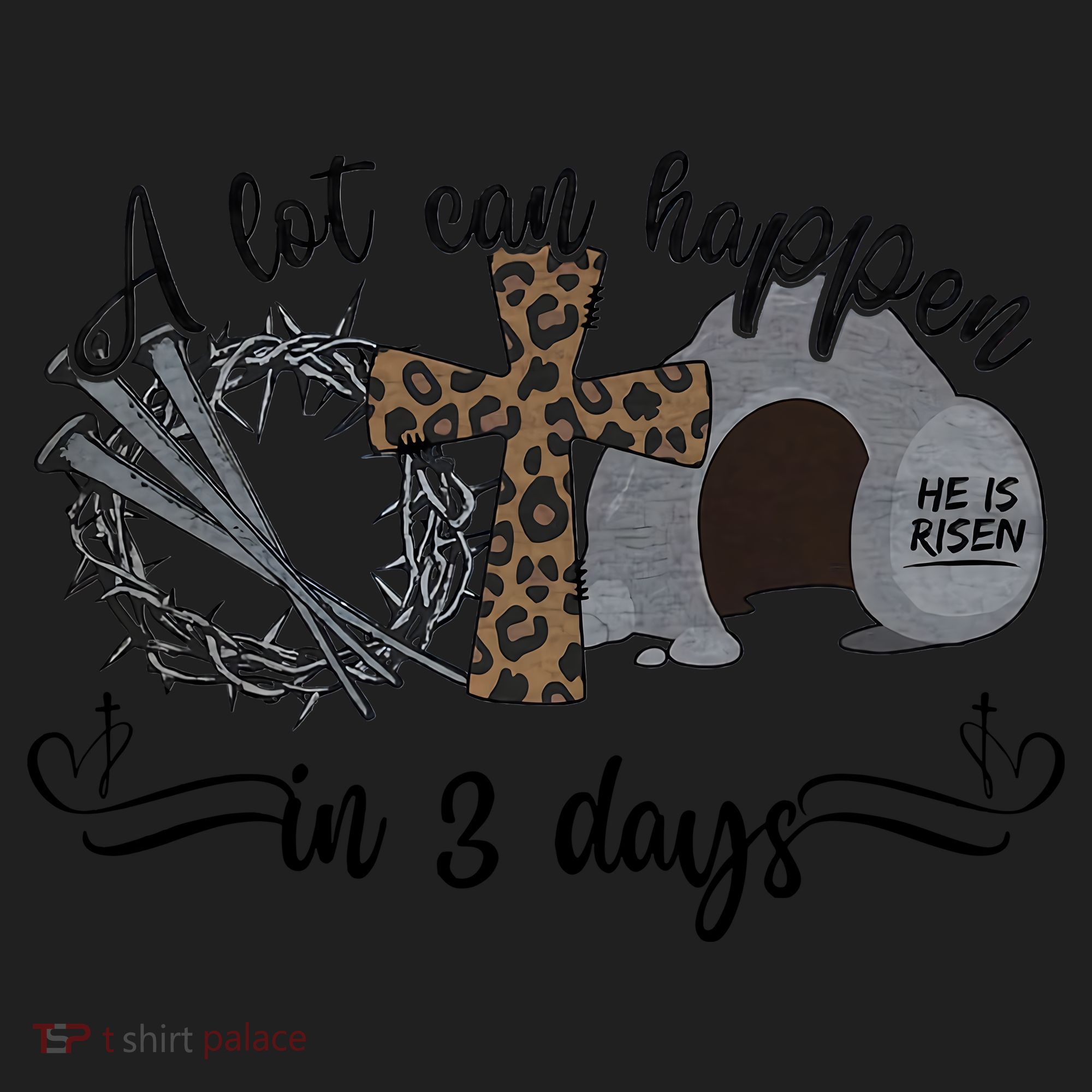 A Lot Can Happen In 3 Days He Is Risen Jesus God Faith Easter Day Women's Sweatshirt
