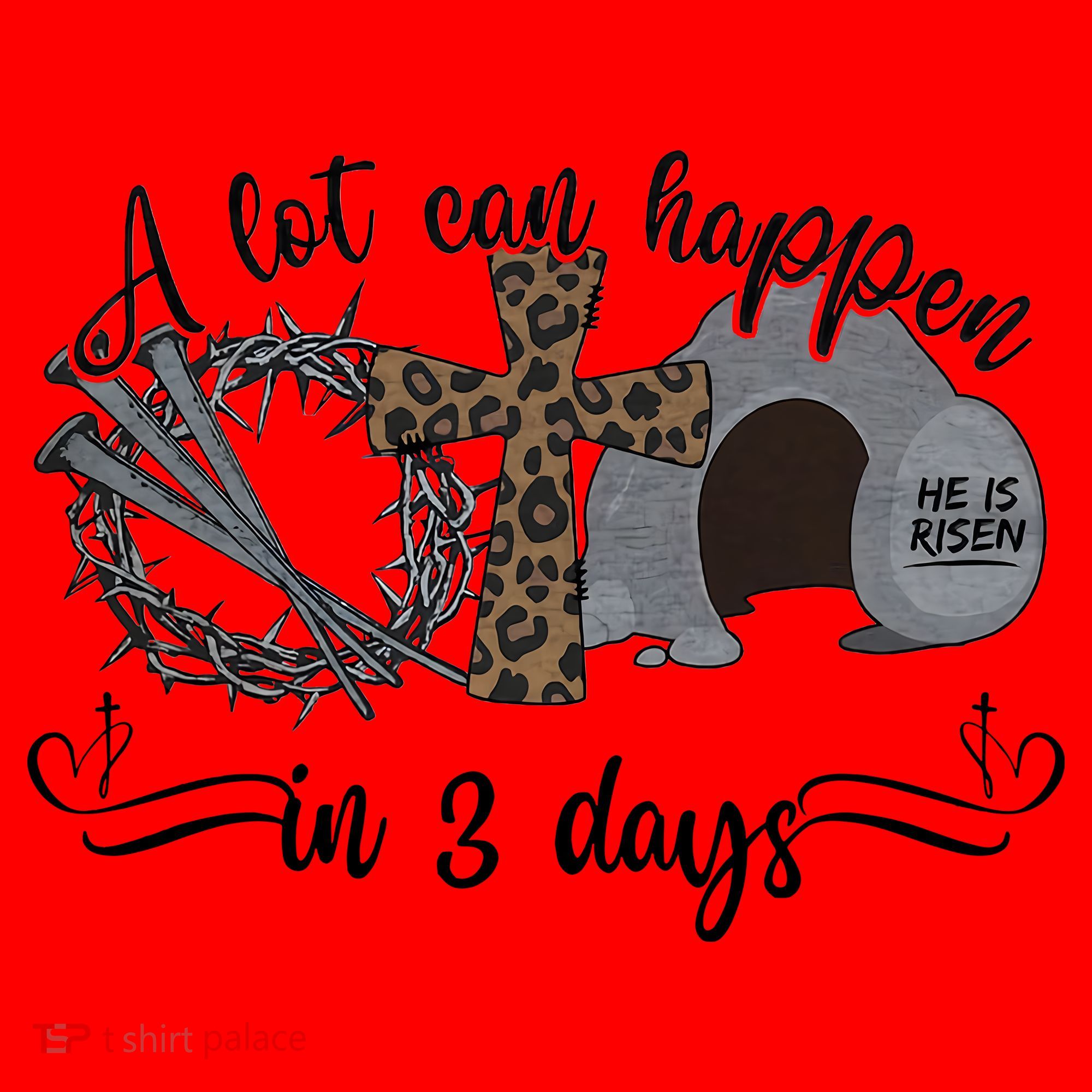A Lot Can Happen In 3 Days He Is Risen Jesus God Faith Easter Day Santa Hat