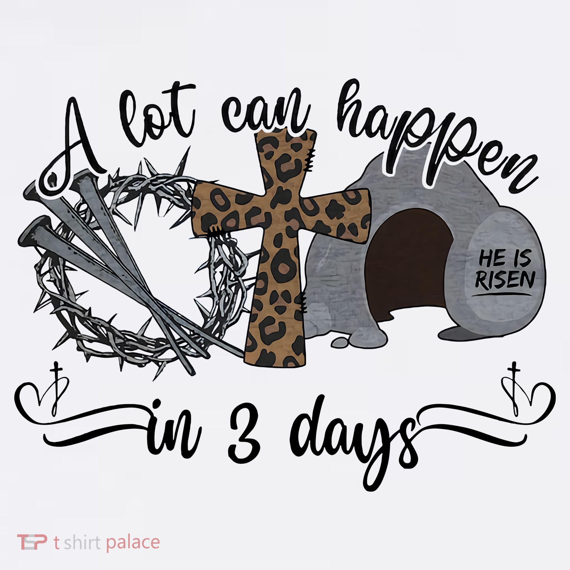 A Lot Can Happen In 3 Days He Is Risen Jesus God Faith Easter Day Women's Tank Top