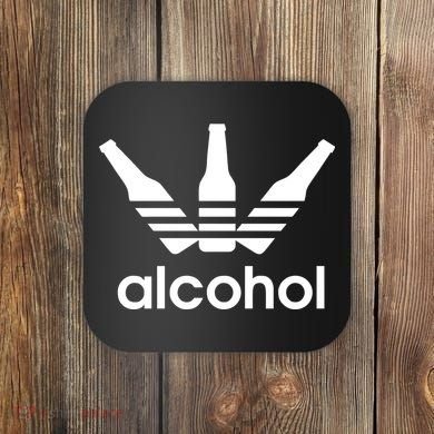 Alcohol Logo Coaster
