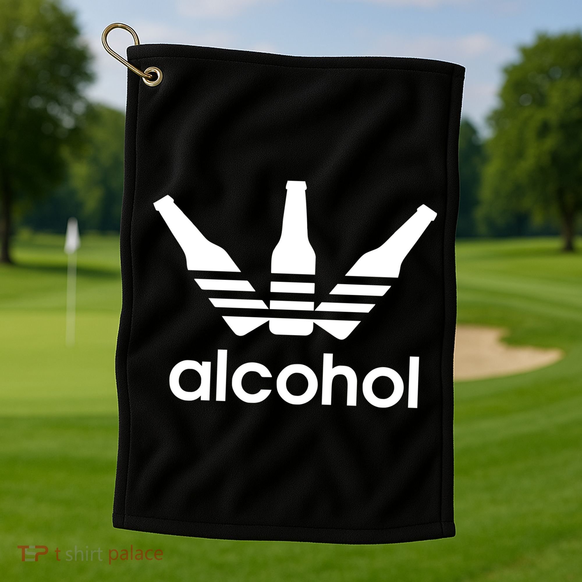 Alcohol Logo Golf Towel