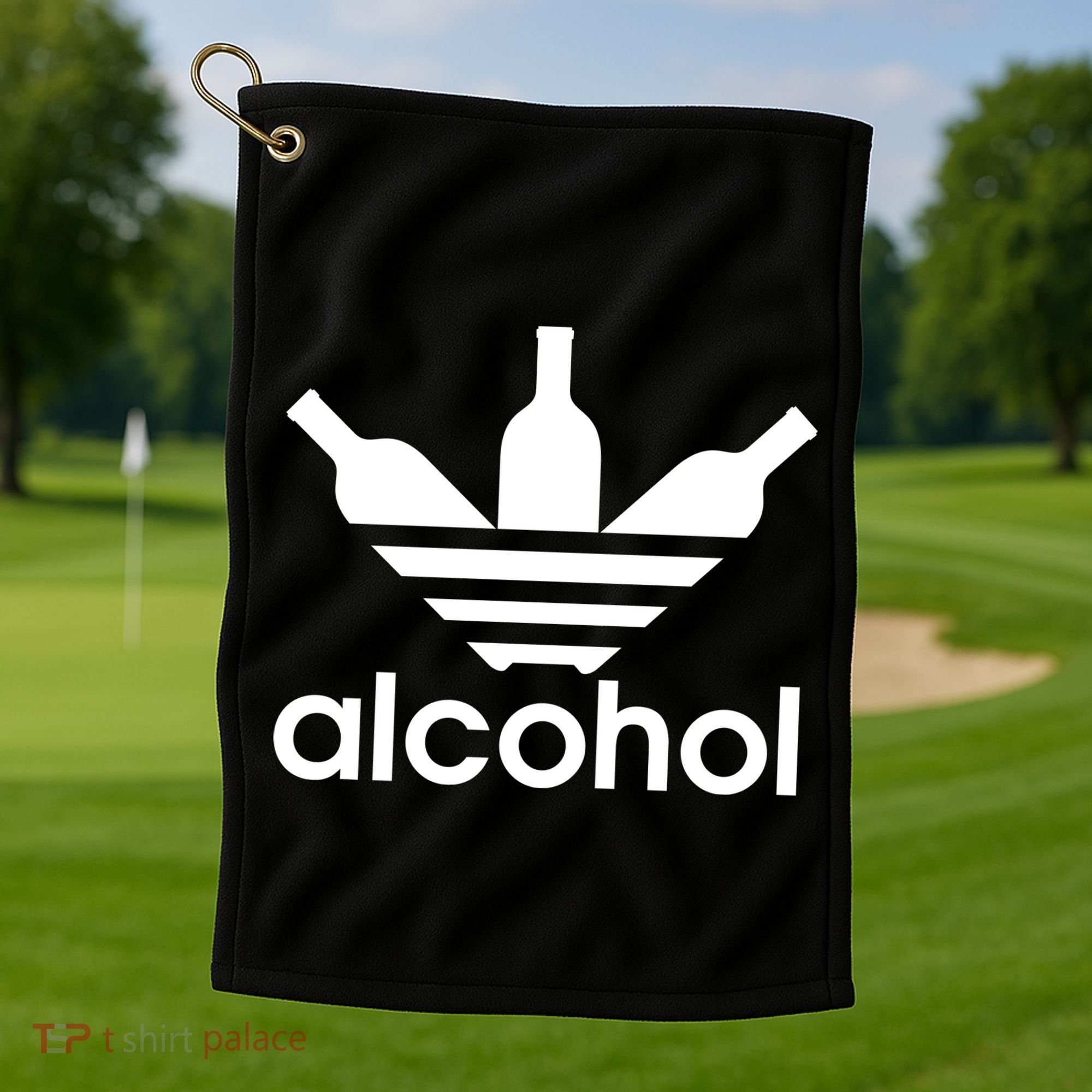 Alcohol Sports Logo Golf Towel
