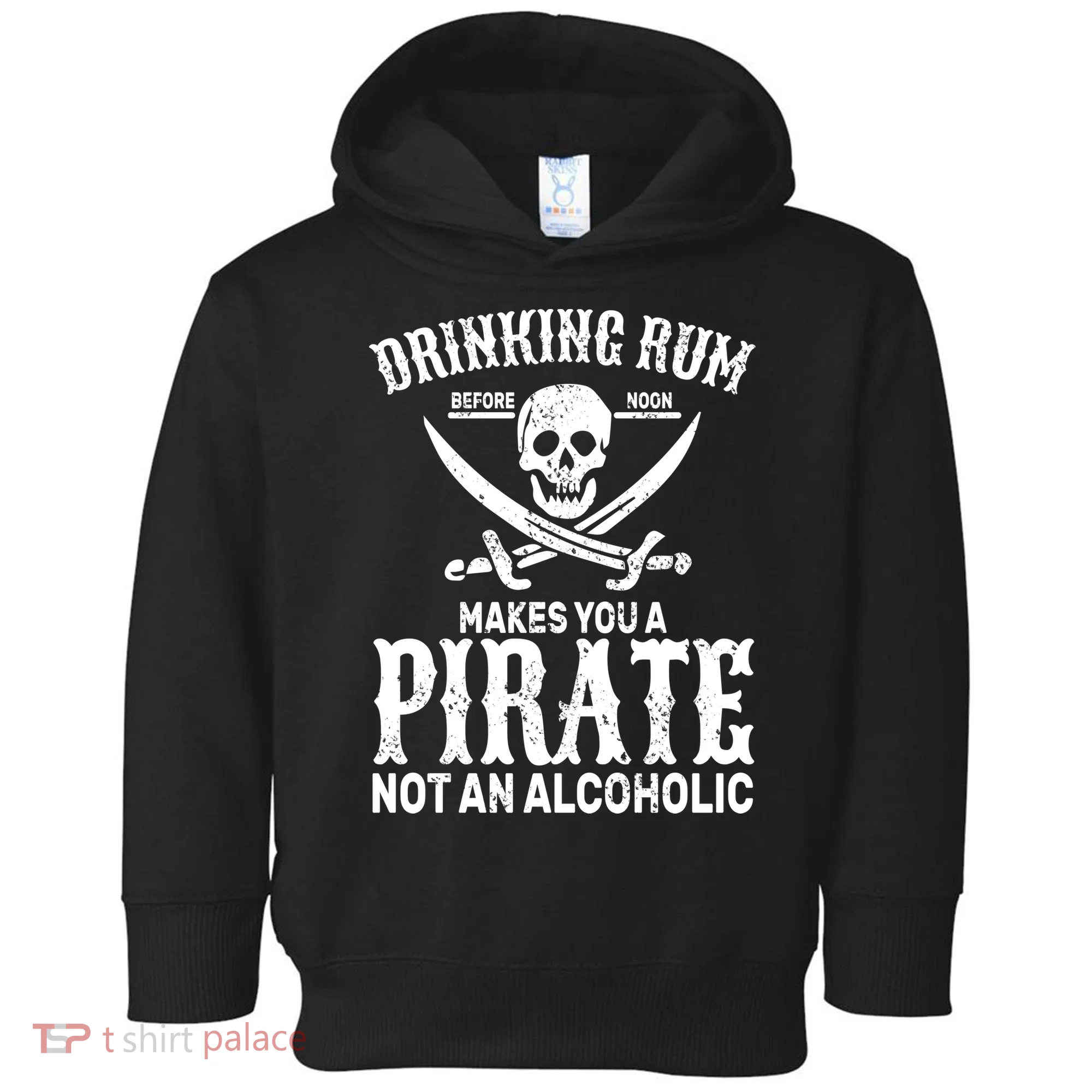 Alcoholic Pirate Toddler Hoodie