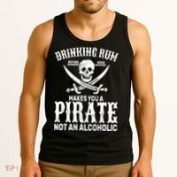Alcoholic Pirate Tank Top thumb 3