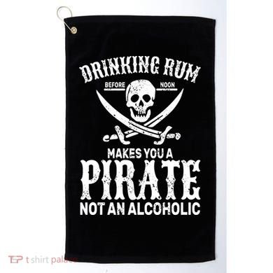 Alcoholic Pirate Golf Towel
