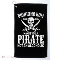 Alcoholic Pirate Golf Towel thumb 0