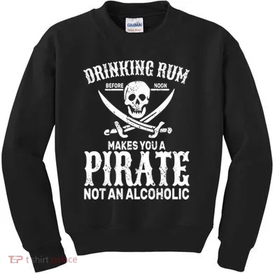 Alcoholic Pirate Kids Sweatshirt