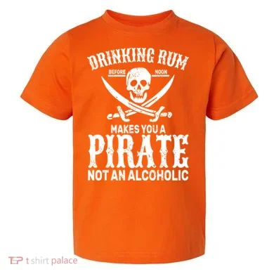 Alcoholic Pirate Toddler T-Shirt