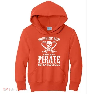 Alcoholic Pirate Kids Hoodie