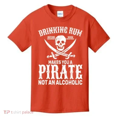 Alcoholic Pirate Kids T-Shirt