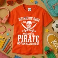 Alcoholic Pirate Kids T-Shirt thumb 3