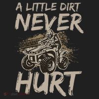 A Little Dirt Never Hurt Atv 4 Wheeler Women's Sweatshirt thumb 2