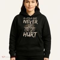 A Little Dirt Never Hurt Atv 4 Wheeler Hoodie thumb 5