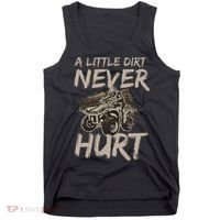 A Little Dirt Never Hurt Atv 4 Wheeler Tank Top thumb 0