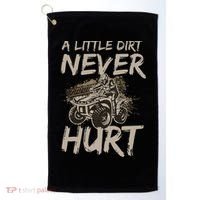 A Little Dirt Never Hurt Atv 4 Wheeler Golf Towel thumb 0