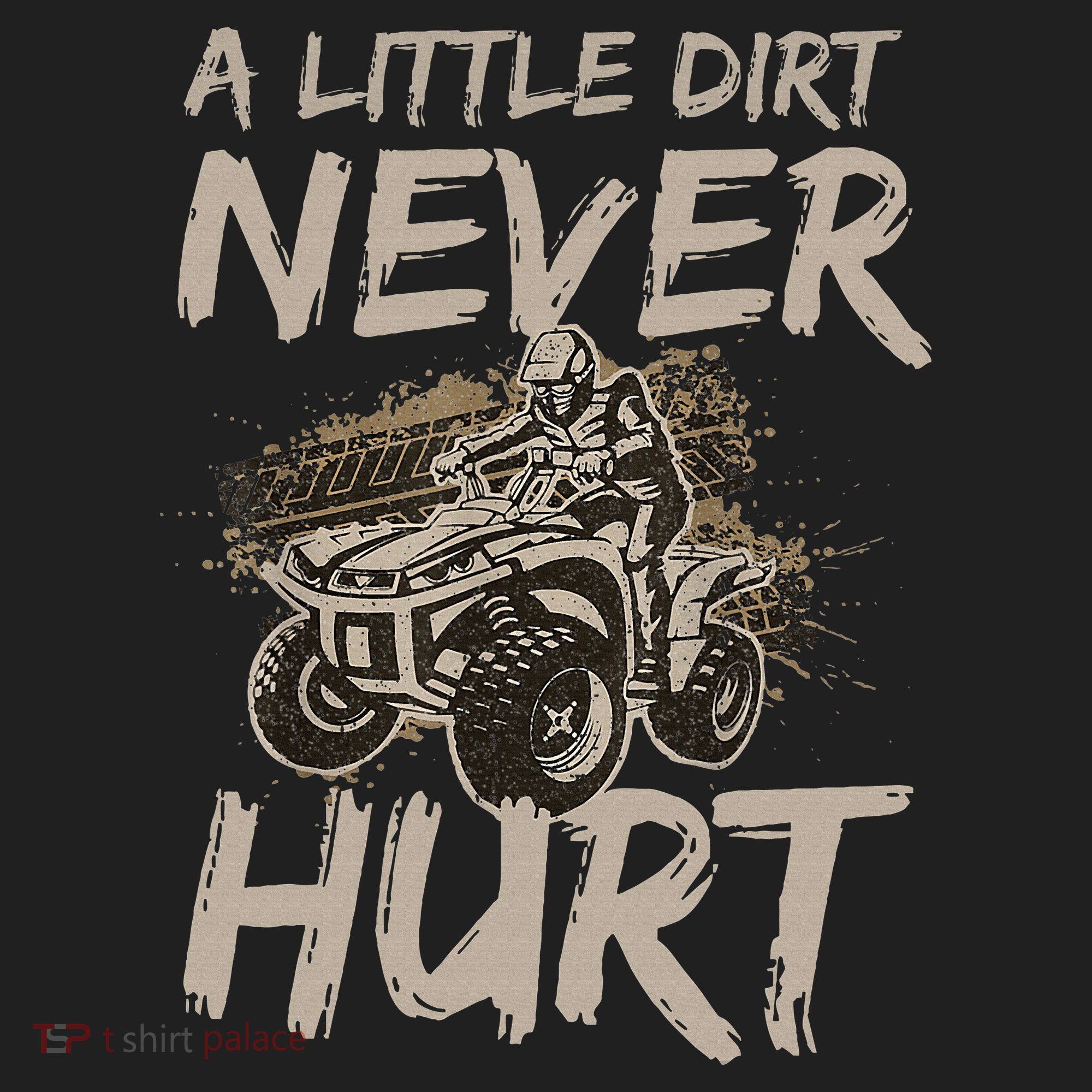 A Little Dirt Never Hurt Atv 4 Wheeler Golf Towel