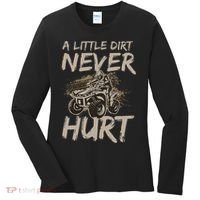 A Little Dirt Never Hurt Atv 4 Wheeler Women's Long Sleeve Shirt thumb 0