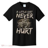 A Little Dirt Never Hurt Atv 4 Wheeler Kids T-Shirt thumb 0